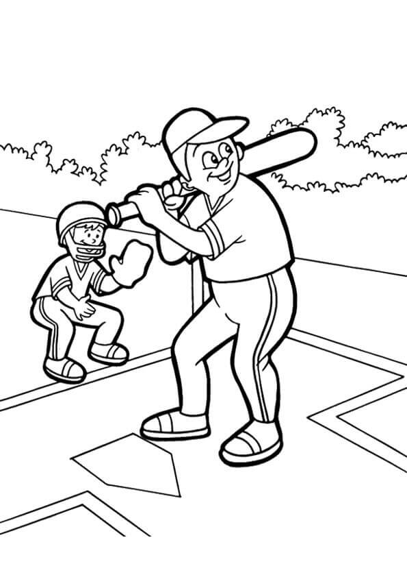30 Free Printable Baseball Coloring Pages 595x842 30 Free Printable Baseball Coloring Pages
