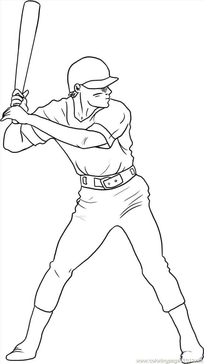 Baseball Bat Coloring Pages Baseball Player Coloring Pages Free 650x1161 Baseball Bat Coloring Pages Baseball Player Coloring Pages Free