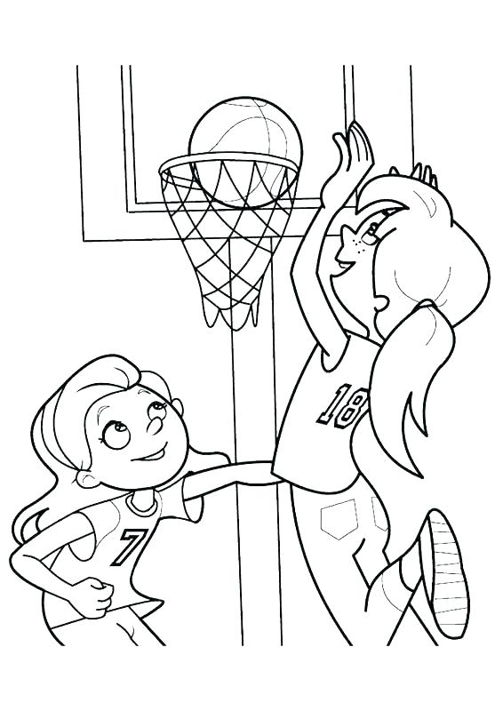 Basketball Coloring Pages Printable Coloring Pages Basketball 566x800 Basketball Coloring Pages Printable Coloring Pages Basketball