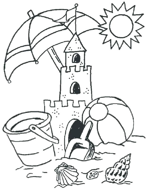 Beach Coloring Pages Summer Page Free Large Images On Printable 626x819 Beach Coloring Pages Summer Page Free Large Images On Printable