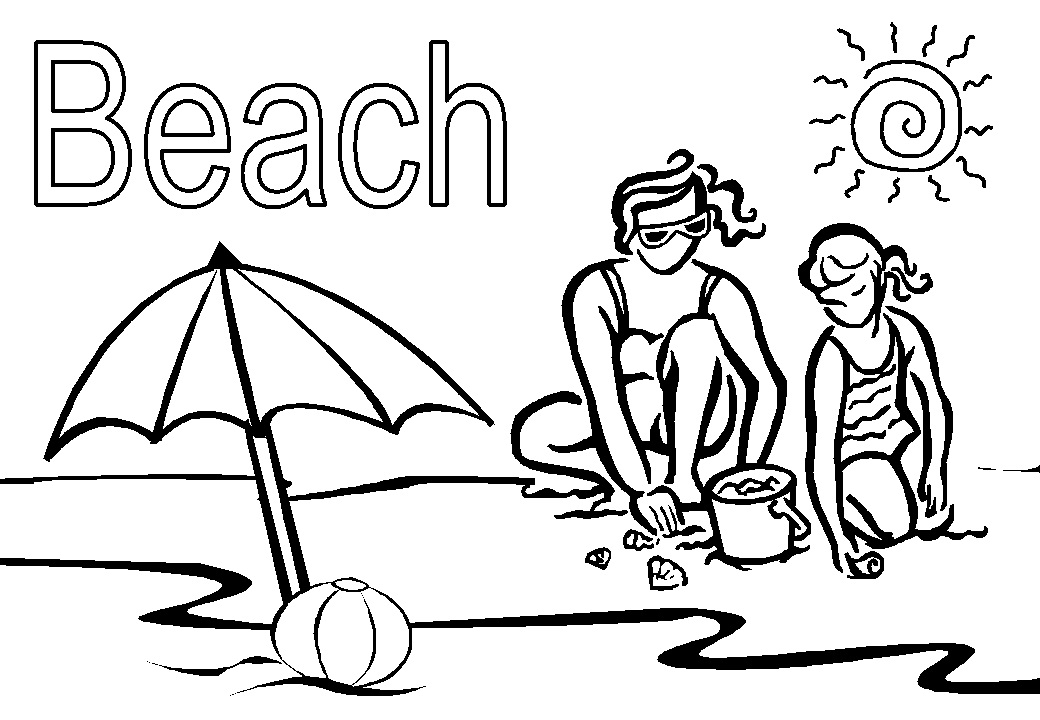 Free Printable Beach Coloring Pages For Kids 1040x720 Free Printable Beach Coloring Pages For Kids