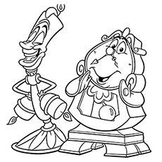 230x230 Top 10 Free Printable Beauty And The Beast Coloring Pages Online