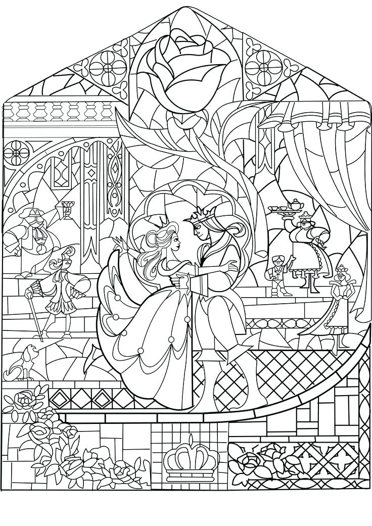 736x1041 Beauty And The Beast Coloring Pages 2017 Also Beauty And The Beast