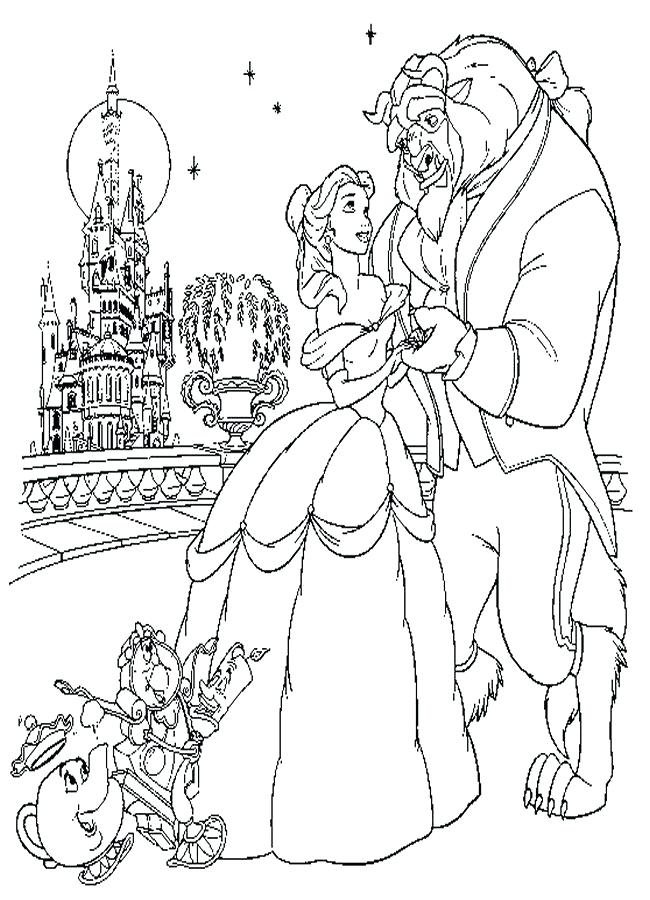 Free Printable Beauty And The Beast Coloring Pages at GetColorings.com ...