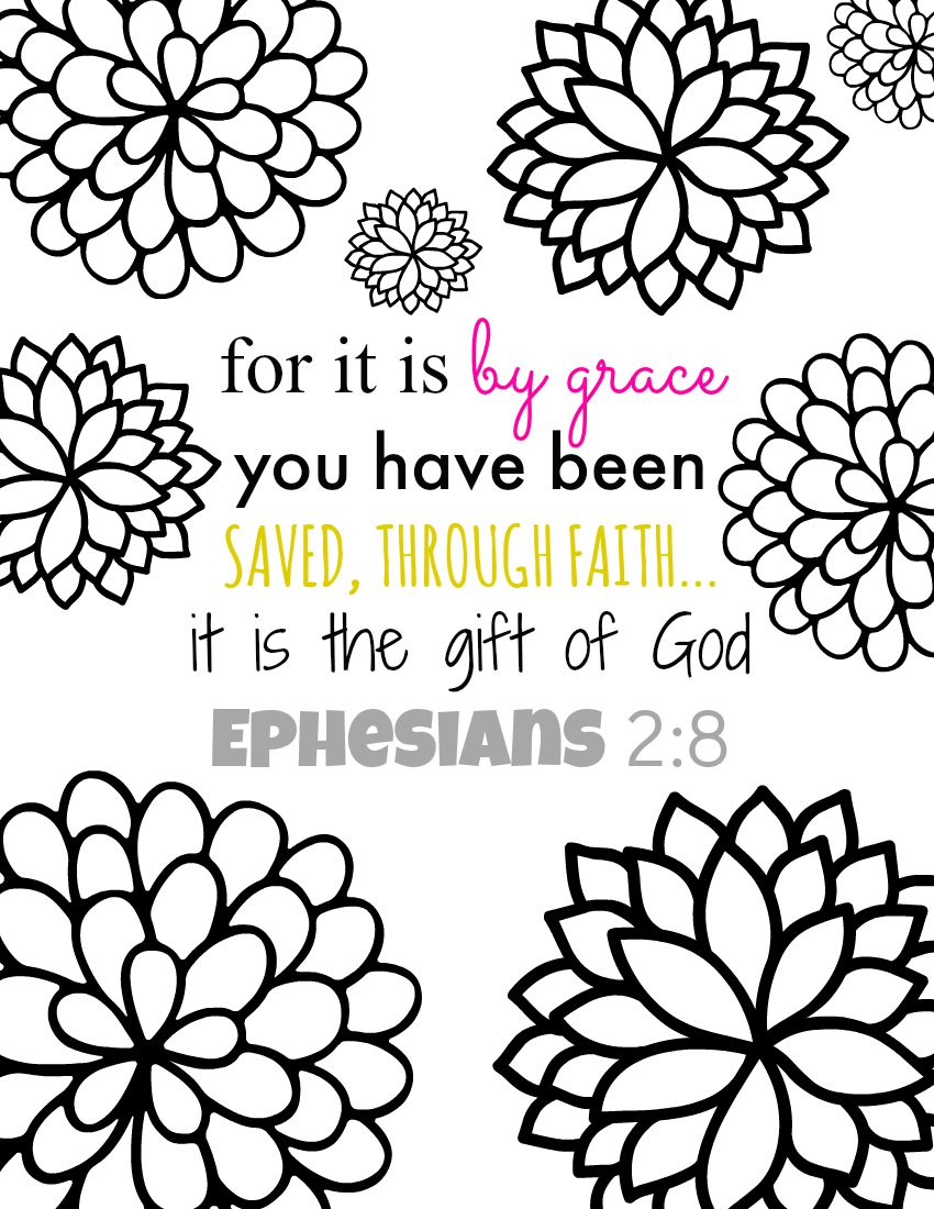 For It Is By Grace Bible Verse Coloring Page Amp Printables 850x1100 For It Is By Grace Bible Verse Coloring Page Amp Printables
