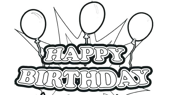 Free Printable Birthday Coloring Pages Printable Birthday Coloring 580x326 Free Printable Birthday Coloring Pages Printable Birthday Coloring
