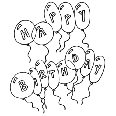 Happy Birthday Coloring Pages 230x230 Happy Birthday Coloring Pages