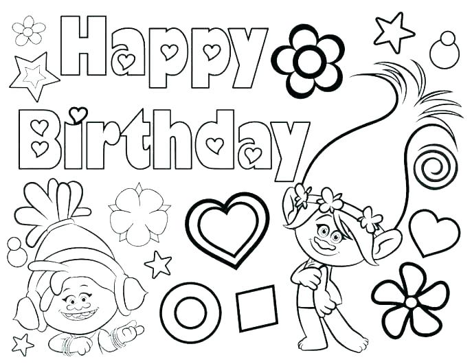 Printable Happy Birthday Coloring Pages Happy Birthday Grandma 687x530 Printable Happy Birthday Coloring Pages Happy Birthday Grandma