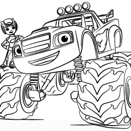 Blaze Monster Truck Coloring Page Archives 268x268 Blaze Monster Truck Coloring Page Archives