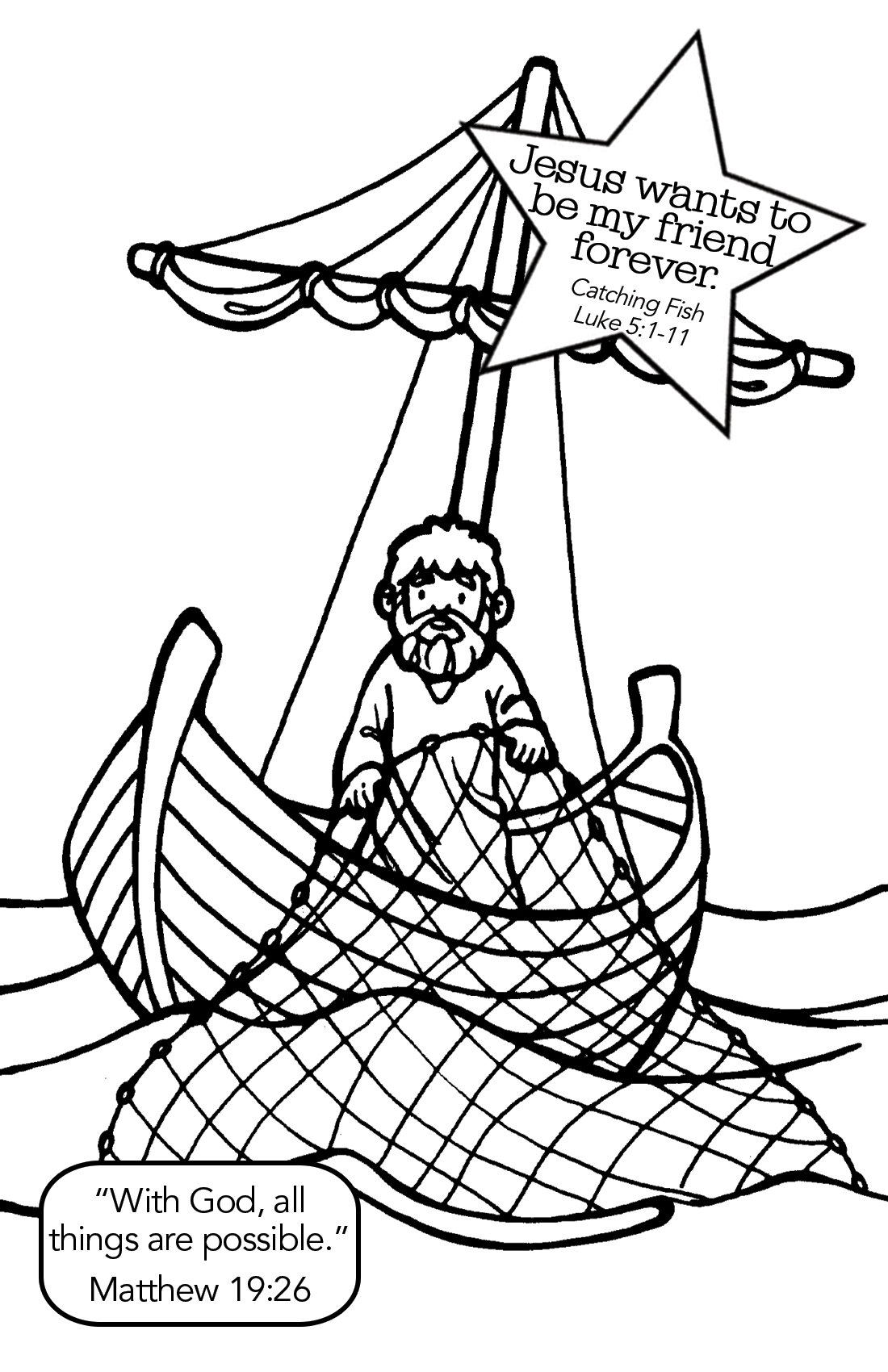 1100x1700 Cartoon Fishing Boat Coloring Page For Kids Transportation Pages