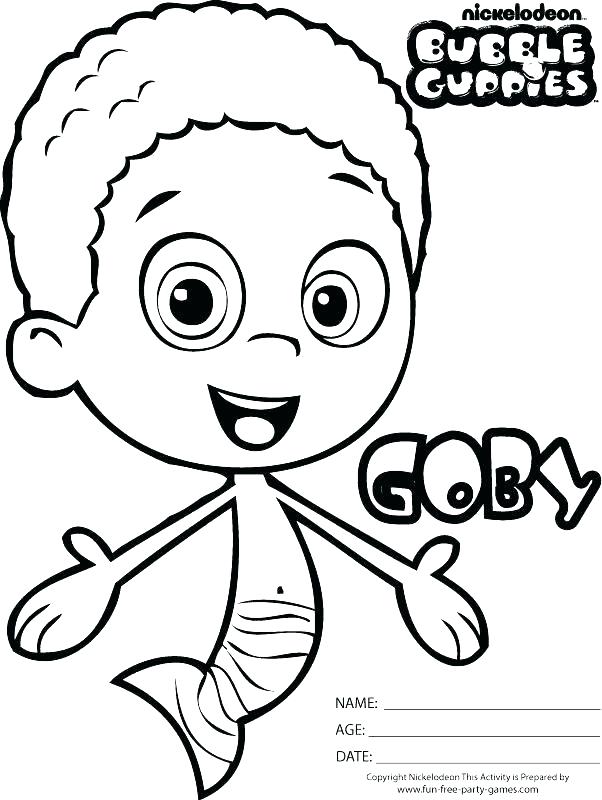602x800 Bubble Guppies Printable Coloring Pages Bubble Guppies Printable