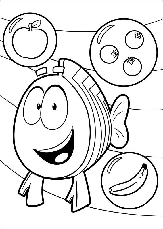 567x794 Kids N 25 Coloring Pages Of Bubble Guppies
