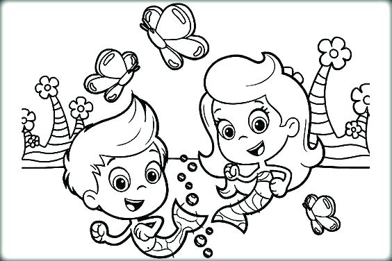 564x376 Bubble Guppies Coloring Page