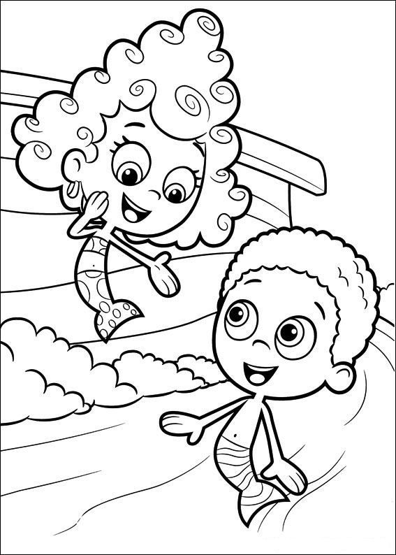 567x794 Bubble Guppies Coloring Pages