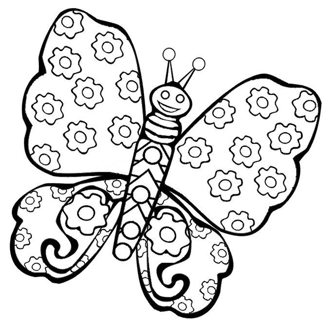 680x666 Butterflies Coloring Pages Fresh Printable Butterfly Coloring