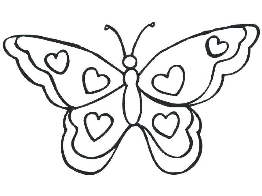909x680 Cute Butterfly Coloring Pages Spring Coloring Pages Printable