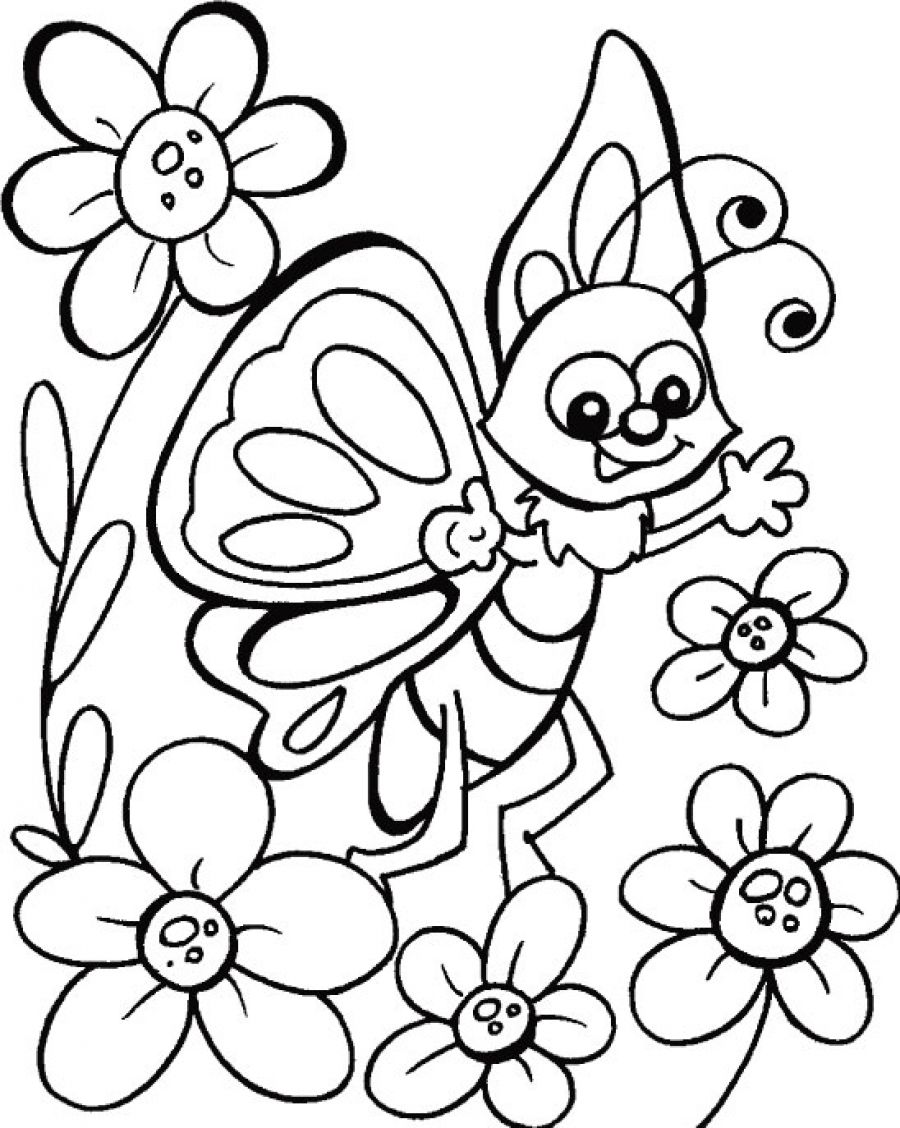 900x1128 Miracle Cartoon Butterflies Coloring Pages Free Printable