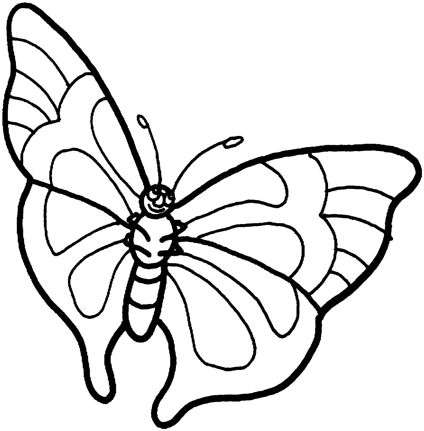 1410x1433 Unique Cartoon Butterfly Coloring Pages Design Printable