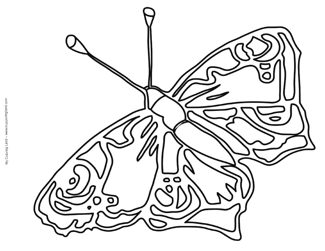 1056x816 Butterfly Coloring Pages Butterfly Coloring Pages For Kids