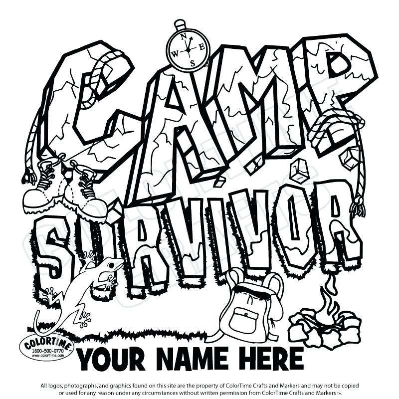 Camp Coloring Pages 800x800 Camp Coloring Pages