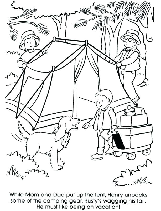 Coloring Camping Coloring Sheets 613x800 Coloring Camping Coloring Sheets