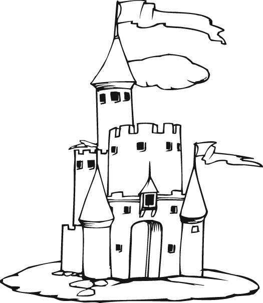 525x605 Castle Coloring Pages For Kids 306 Free Printable Coloring Pages