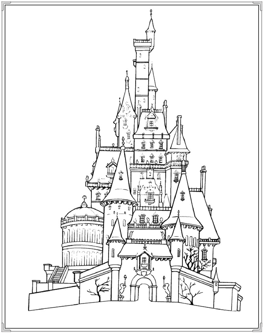 837x1062 Free Printable Castle Coloring Pages Free