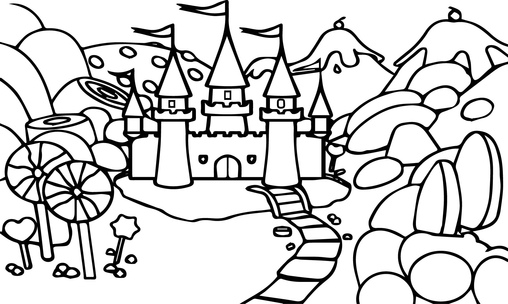 1771x1059 Castle Coloring Pages