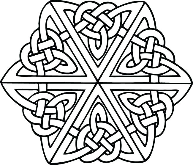 650x555 Celtic Knot Coloring Pages Knot Free Printable Celtic Knot