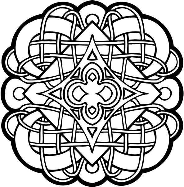 593x600 Celtic Designs Celtic Symbol Vinyl Sticker. Personalize On Line