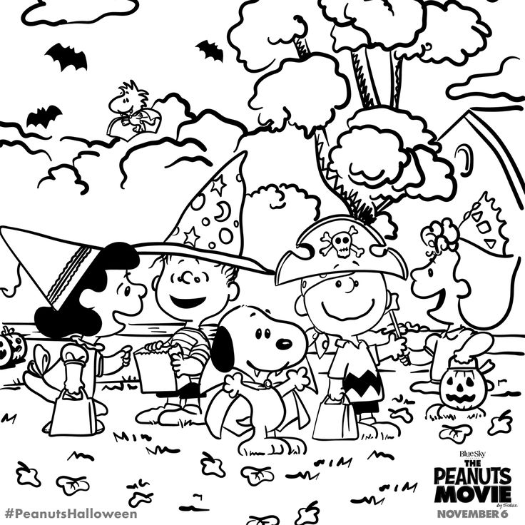 736x736 Snoopy Halloween Coloring Pages 17 Charlie Brown Halloween