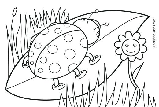 520x350 Coloring Pages For Kindergarten Free Free Printable Kids Colouring