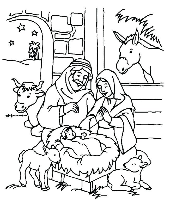 Free Printable Christian Christmas Coloring Pages at GetColorings.com ...