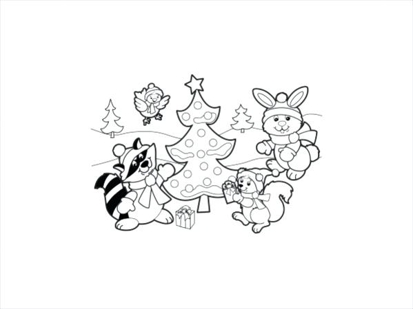 Childrens Christmas Coloring Pages Decorating Christmas Tree 599x449 Childrens Christmas Coloring Pages Decorating Christmas Tree