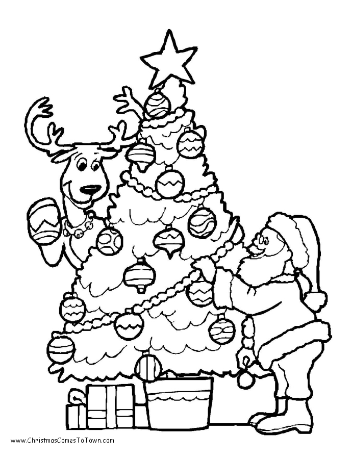 690x900 Merry Christmas Coloring Pages 2017