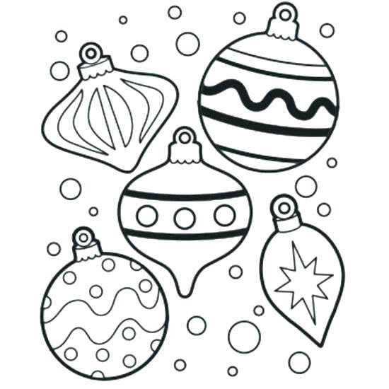 550x550 Christmas Ornaments Coloring Ornaments Coloring Pages Picture 4
