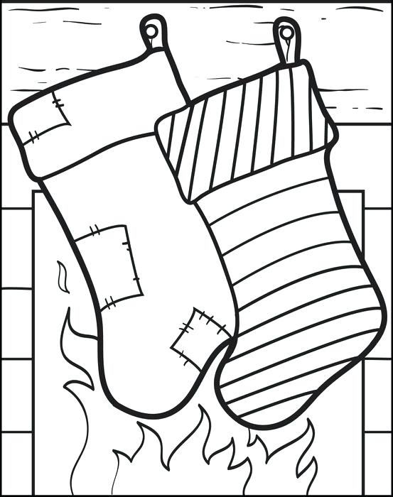 553x700 Christmas Stockings Coloring Page Stocking Coloring Stocking