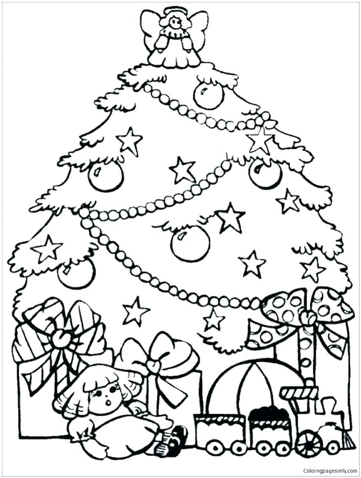 Printable Christmas Ornaments To Color Printable Tree Coloring 736x974 Printable Christmas Ornaments To Color Printable Tree Coloring