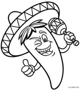 Cinco De Mayo Coloring Pages For Preschoolers Art 266x300 Cinco De Mayo Coloring Pages For Preschoolers Art