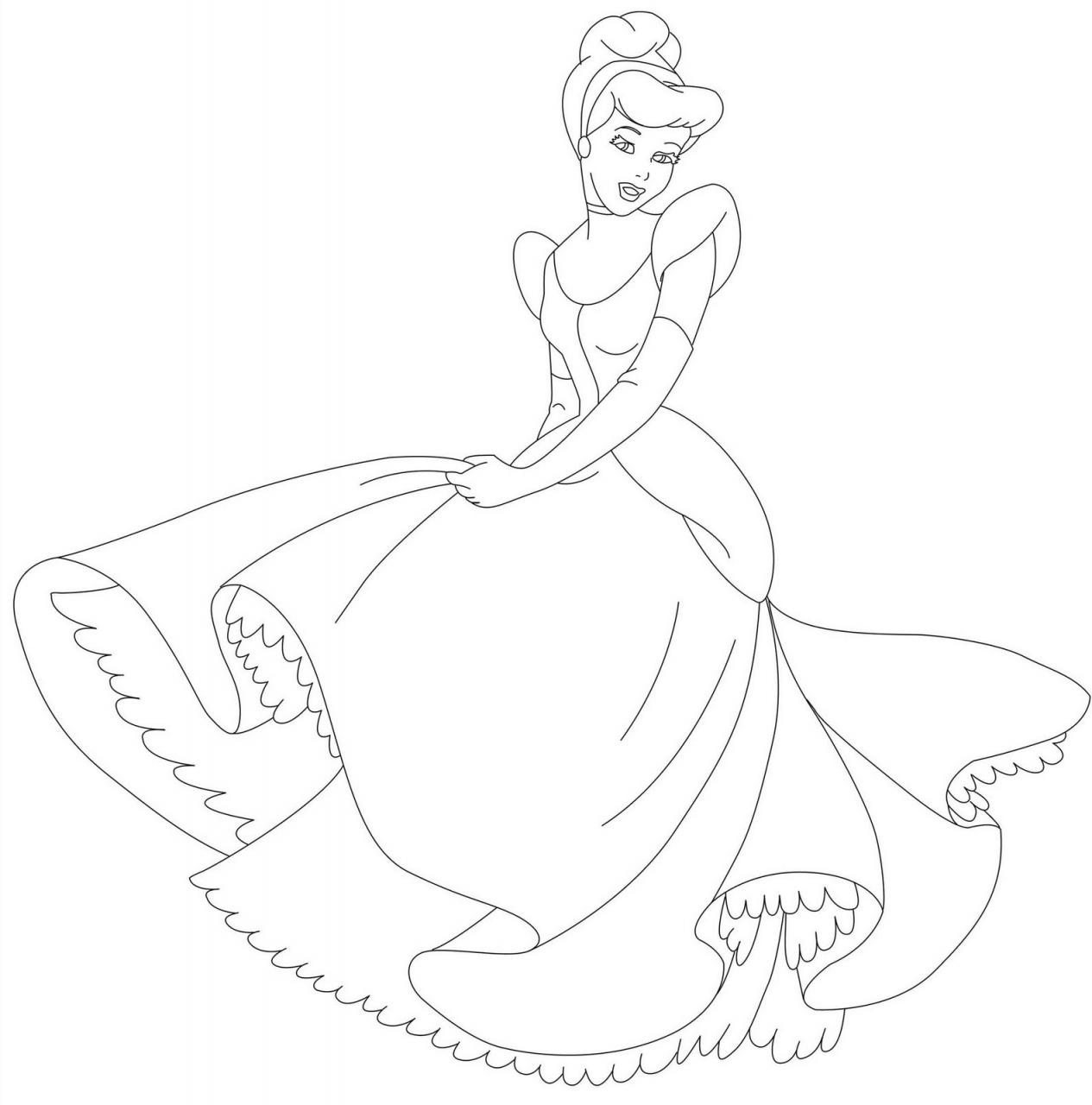 Free Printable Cinderella Coloring Pages