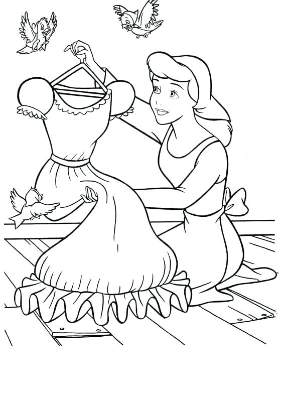 Cinderella Coloring Pages Free Printable Coloring Page Disney 564x805 Cinderella Coloring Pages Free Printable Coloring Page Disney