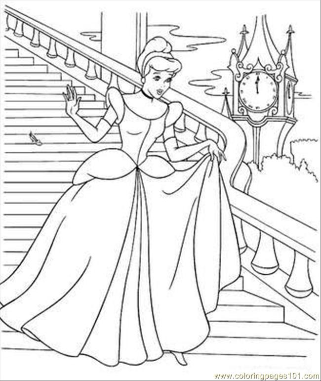 Cinderella Coloring Page 12 Coloring Page 650x771 Cinderella Coloring Page 12 Coloring Page