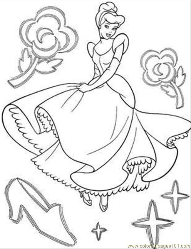 Cinderella Coloring Page 14 Coloring Page 650x844 Cinderella Coloring Page 14 Coloring Page