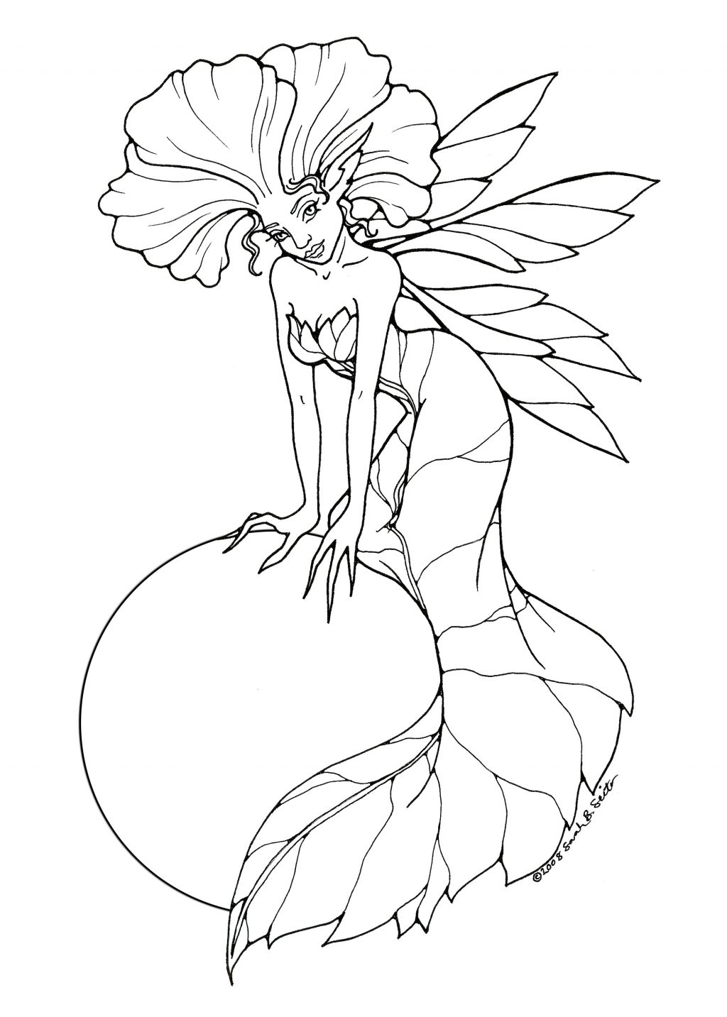 1024x1433 Printable Free Printable Coloring Pages For Adults Fairies Color
