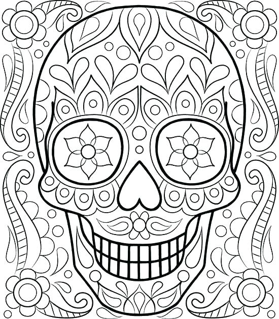 550x627 Challenging Coloring Pages For Adults Free Printable Hard To Color