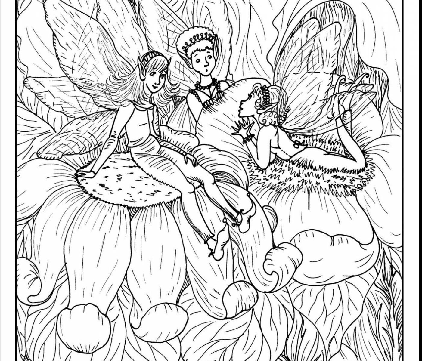 1402x1200 Adult Gothic Fairy Coloring To Print Adults Pages Printable Free