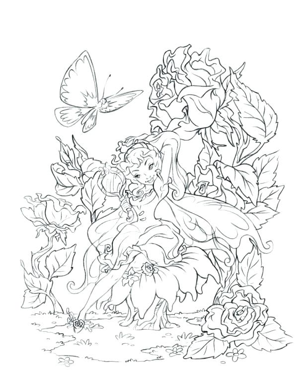 618x754 Free Printable Fairy Coloring Pages