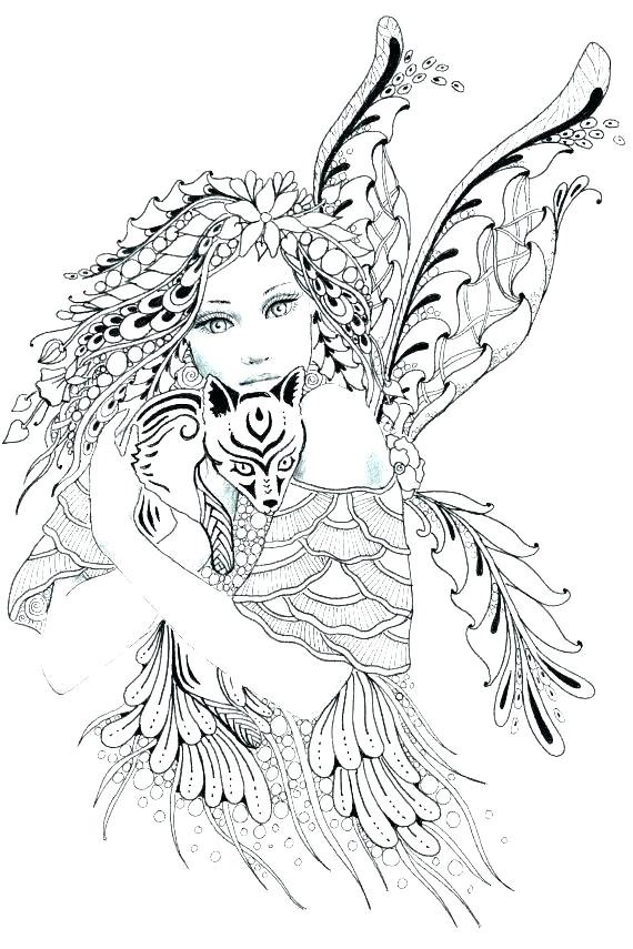 Free Printable Fairy Coloring Pages For Adults Fairy Coloring 570x855 Free Printable Fairy Coloring Pages For Adults Fairy Coloring