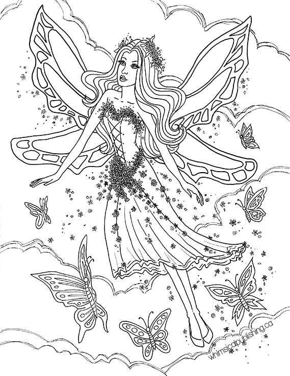 Free Coloring Pages Of Fairies. Fairy Colouring In Pictures Free 569x736 Free Coloring Pages Of Fairies. Fairy Colouring In Pictures Free