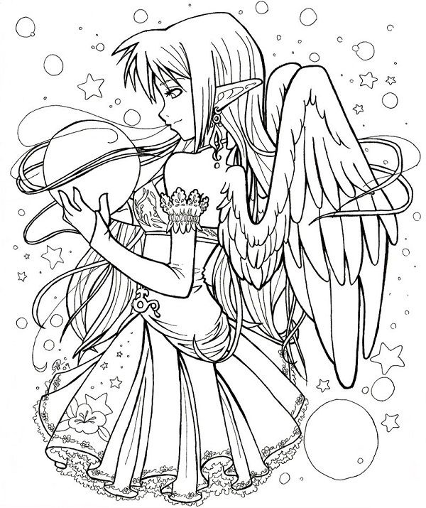 Gothic Fairies Coloring Pages Coloring Pages 600x715 Gothic Fairies Coloring Pages Coloring Pages